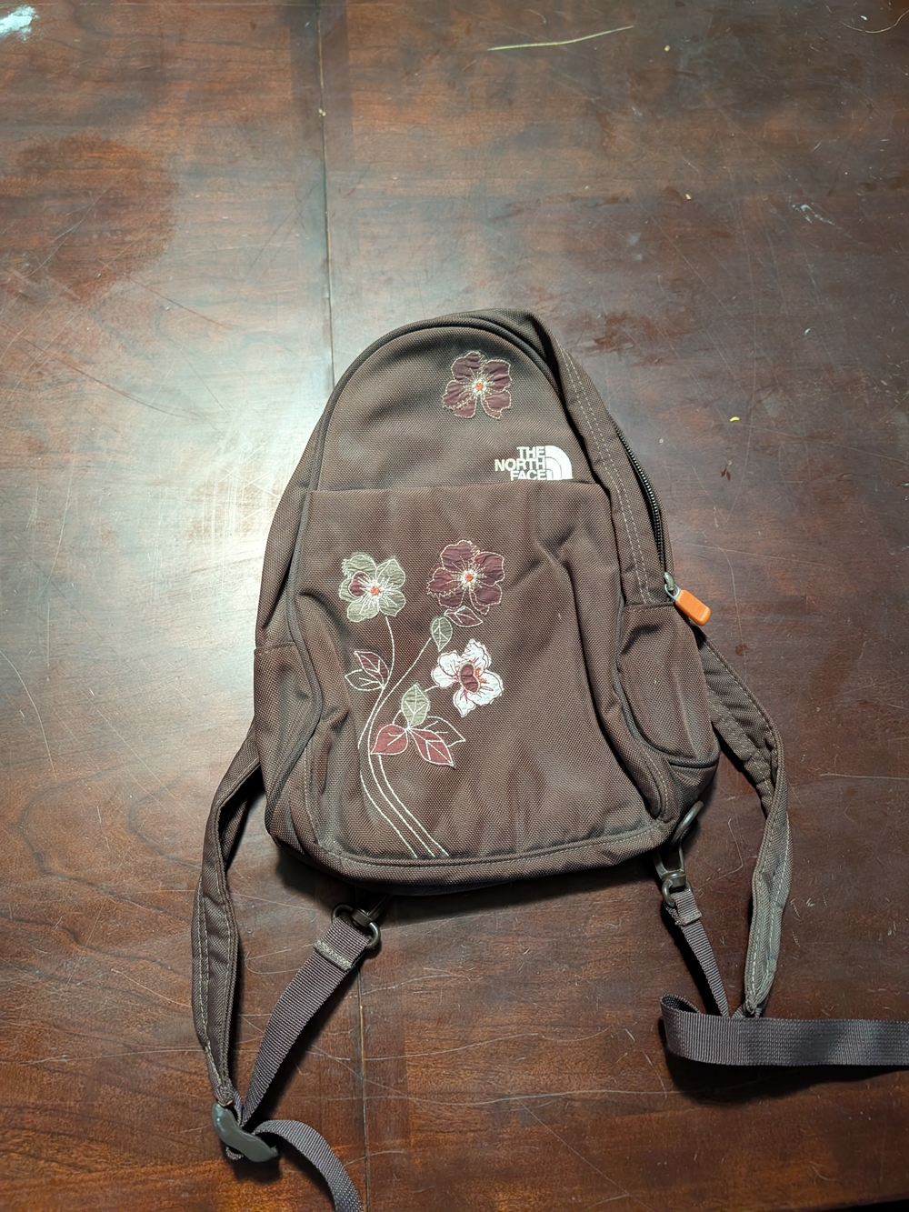 The North Face Brown Floral Backpack for Men